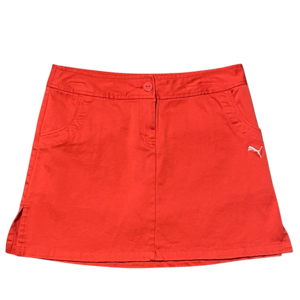 Puma‎ Womens Red Golf Skort Activewear Mini Skirt Size Medium